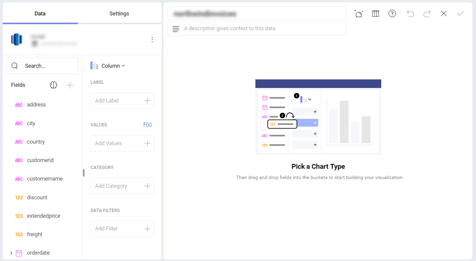 Facebook data in the Visualization Editor