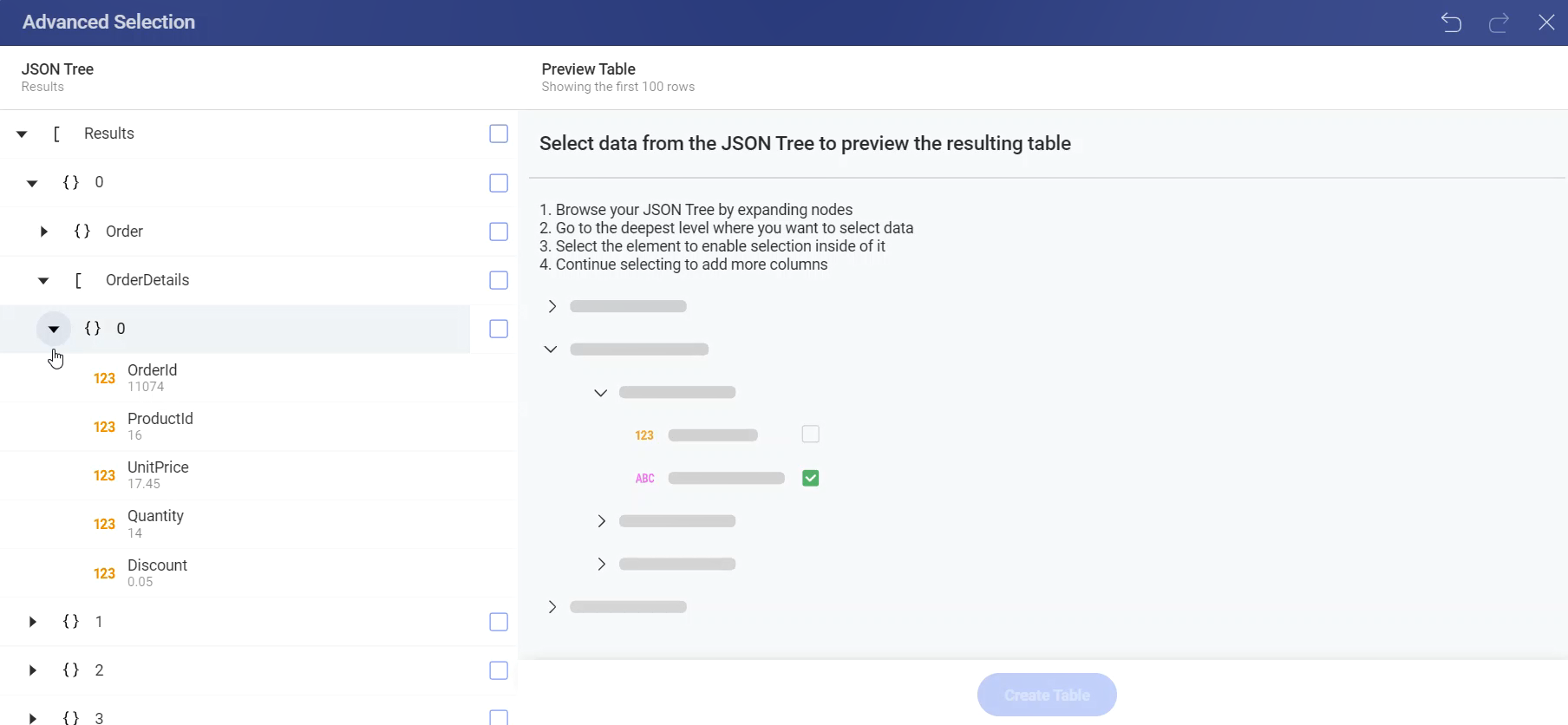 Json Files Navigate Tree