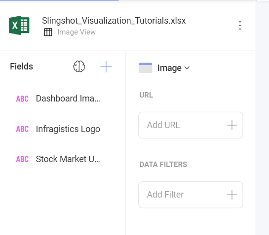 Organize data in Image View by dragging fields into URL