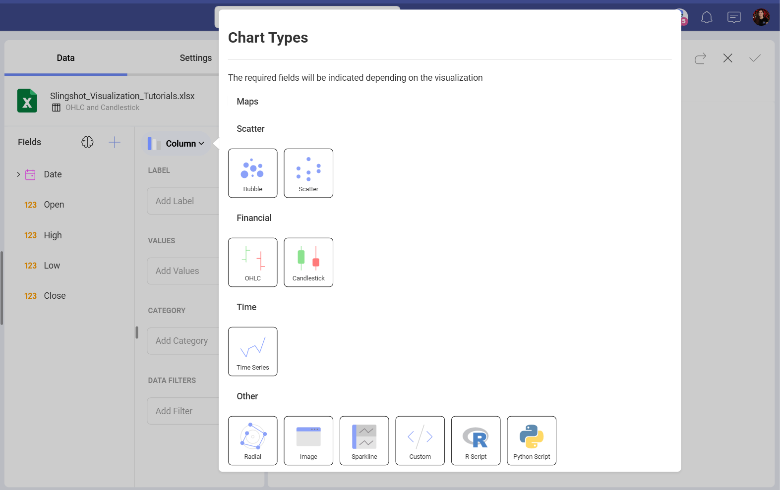 Select Change Visualization