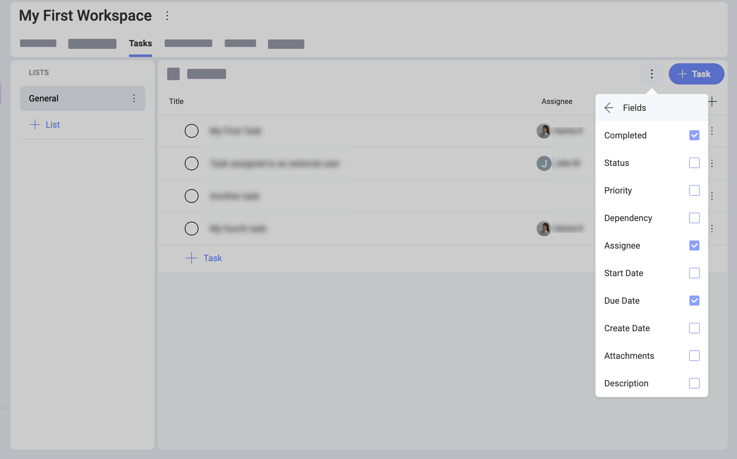 Access task fields within Slingshot