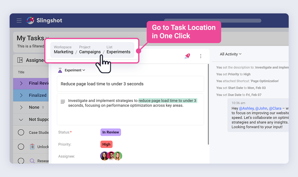 New Release: Enhanced Project Management Capabilities in Slingshot