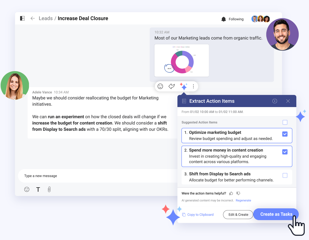 Illustration how AI for product management works in practice